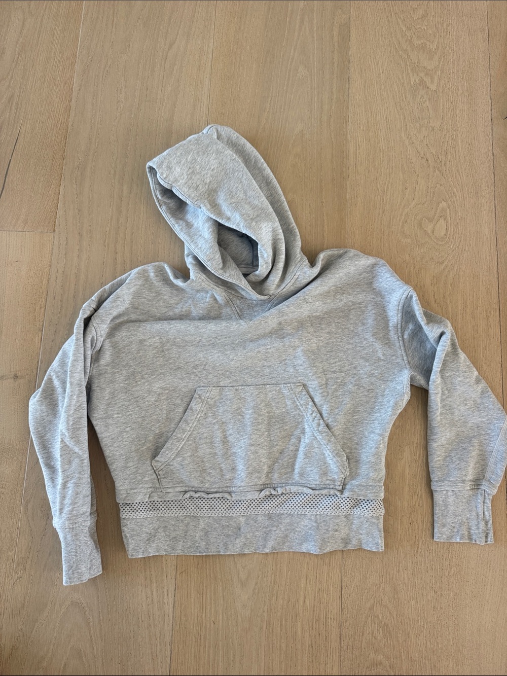 lululemon athletica Heather Grey Cropped Hoodie
